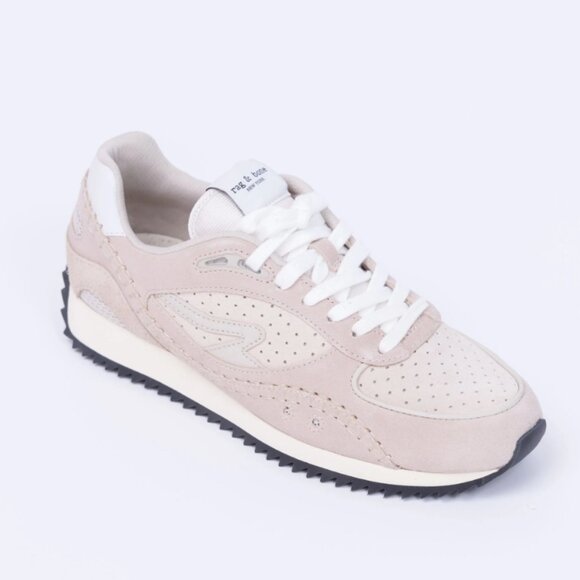 NEW RAG & BONE Suede Drift Running Sneakers for women in pebble 72510j5 - Picture 2 of 10